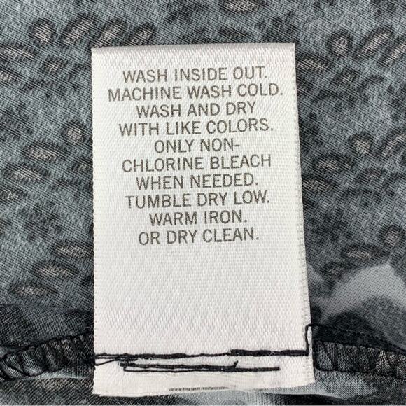 Banana Republic Skirt Elastic Waistband Side Pockets Black/Gray Size L - Picture 12 of 12